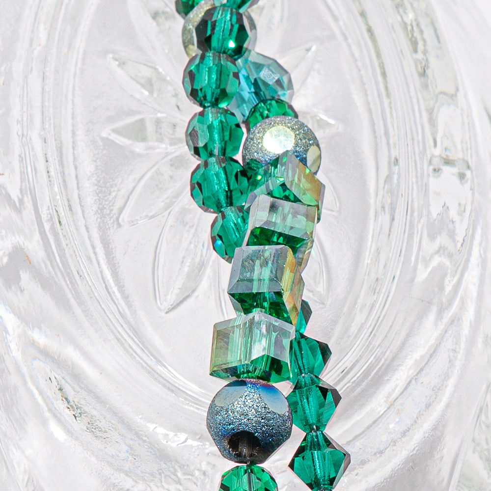 Preciosa Bead Strand Duo in Emerald Garden