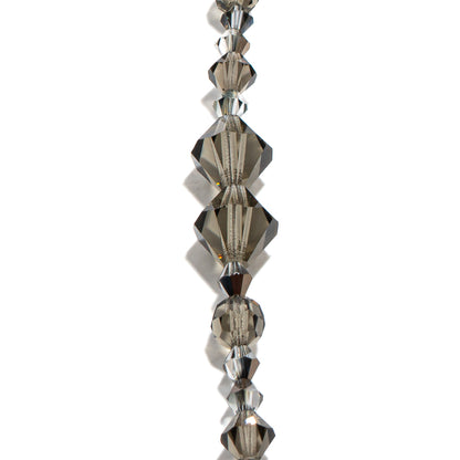 Preciosa Bead Strand in Smoky Grey