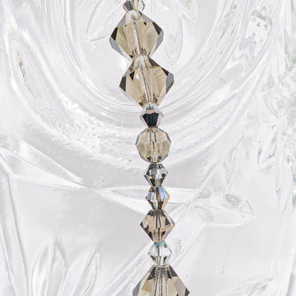 Preciosa Bead Strand in Smoky Grey