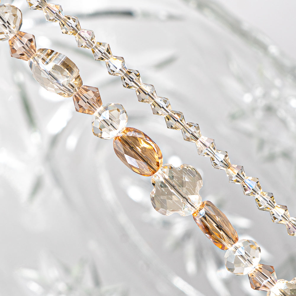 Preciosa Bead Strand Duo in Creamy Silk