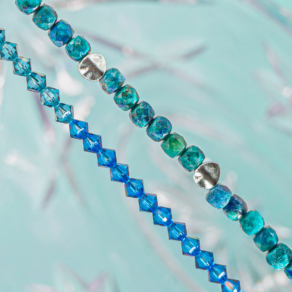 Preciosa Bead Strand Duo in Deep Blue Oasis