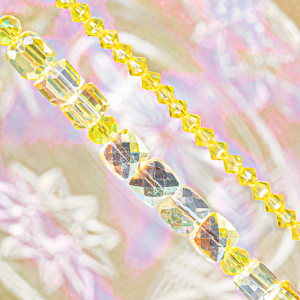 Preciosa Bead Strand Duo in Citrine Sunrise