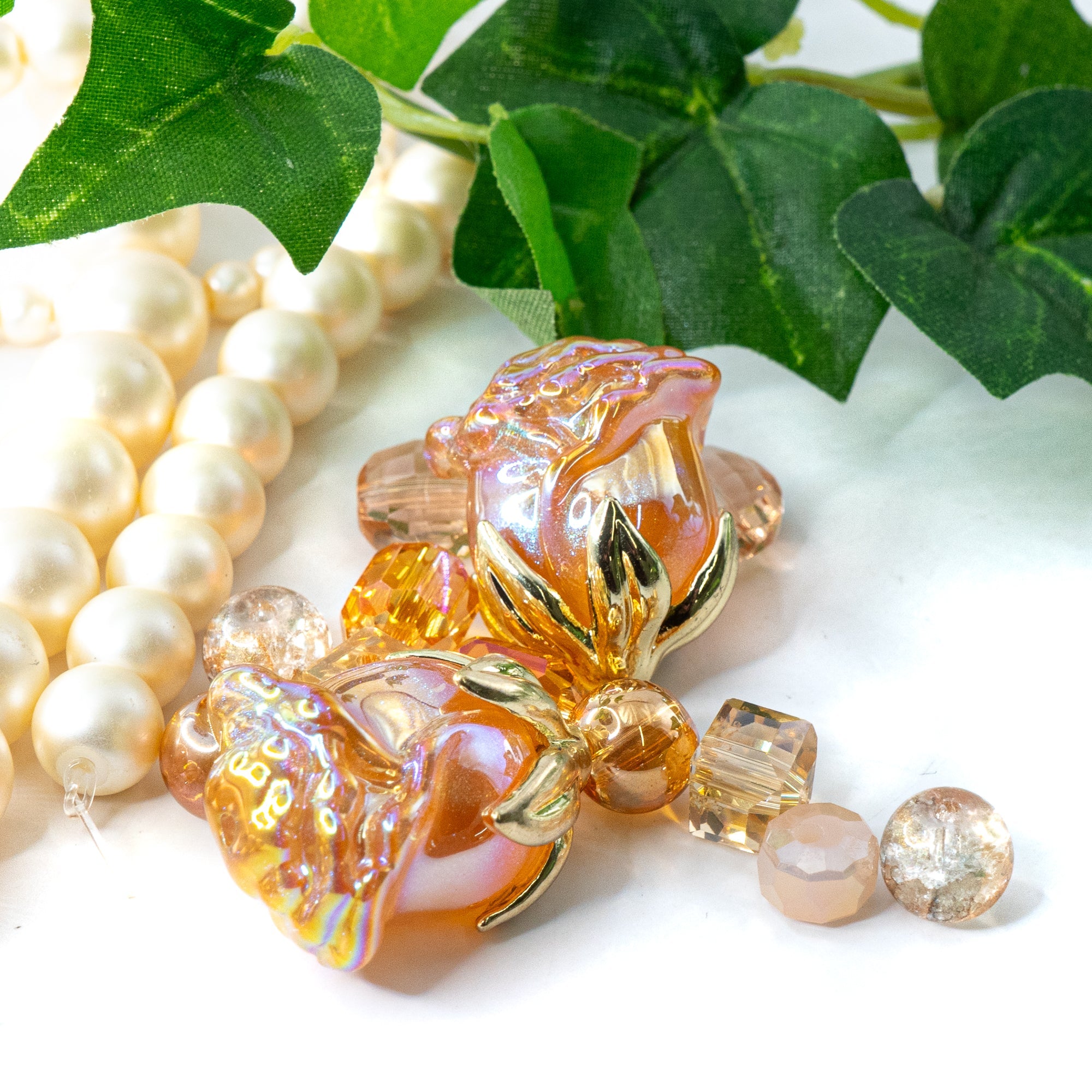 Rose Bead Mix in Autumnal Queen