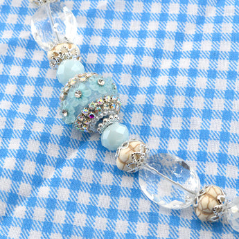 Boho Bead Strand in Airy Blue Baby's Breath