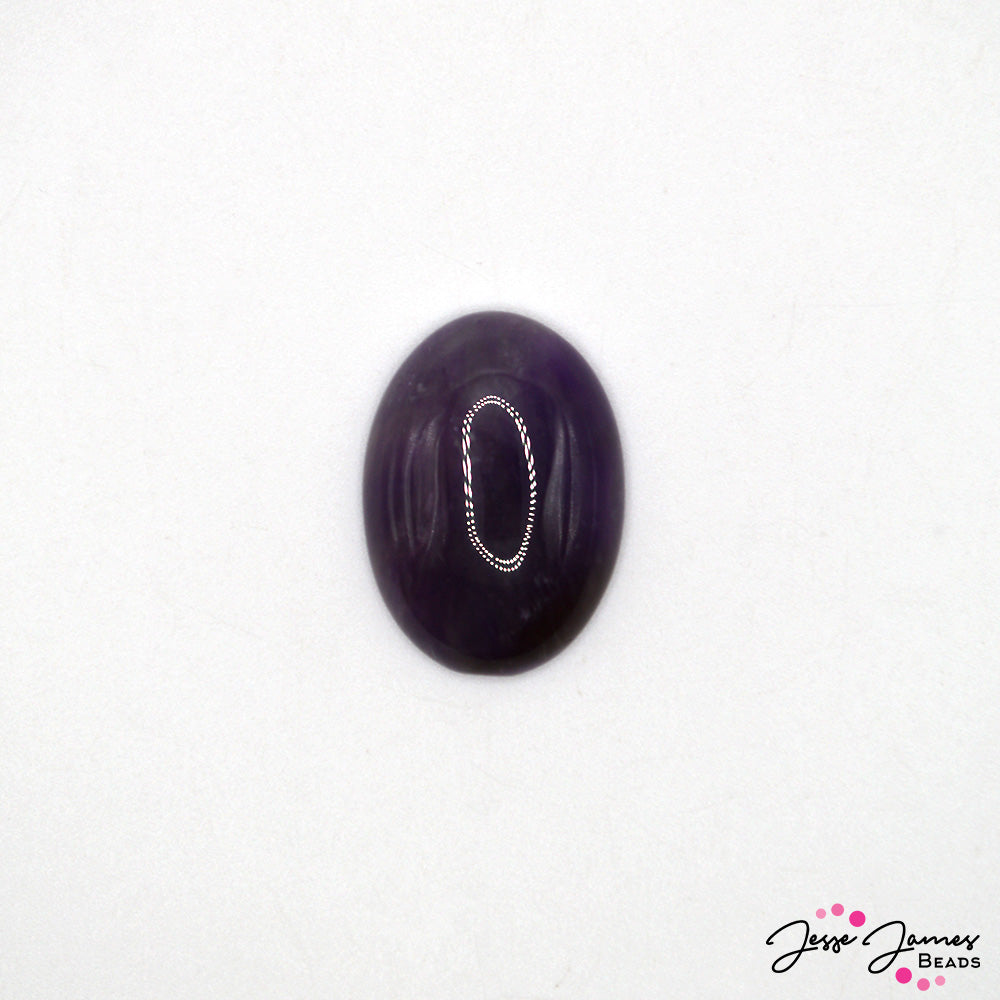 Amethyst 25x18mm Oval Cabochon