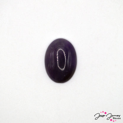 Amethyst 25x18mm Oval Cabochon