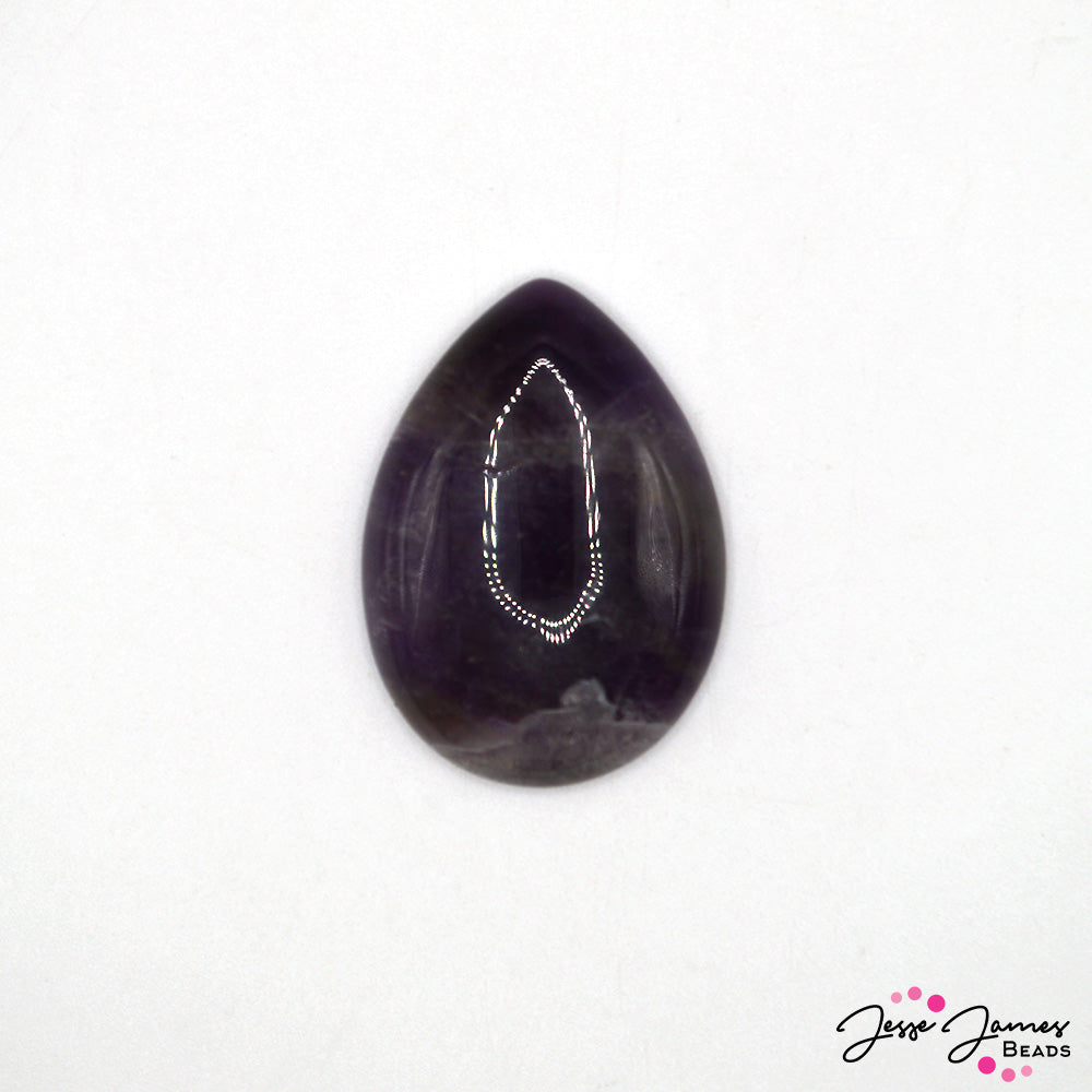 Amethyst 25x35mm Teardrop Cabochon