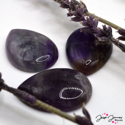 Amethyst 25x35mm Teardrop Cabochon