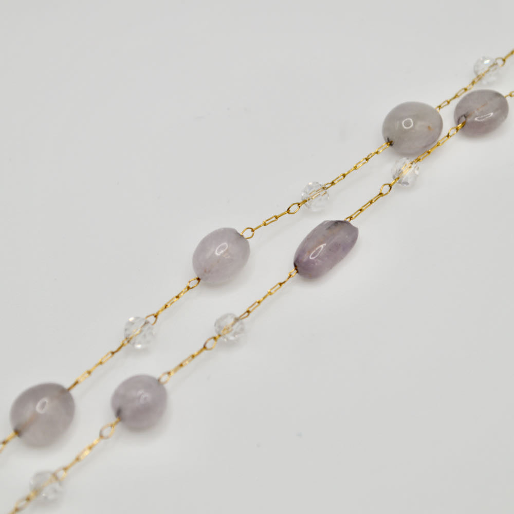 Stone Chain in Amethyst Dreams