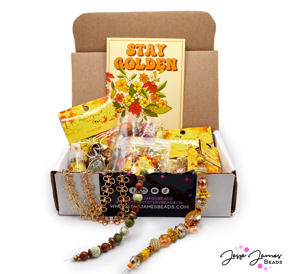 Stay Golden - August 2024 Magical Mystery Bead Box