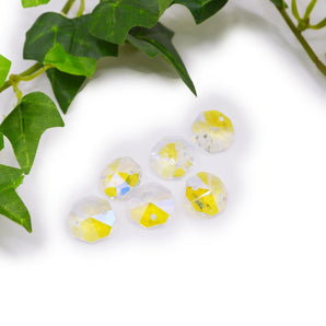 Imitation Austrian Glass Connector Set in Lemon Ice