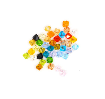 Imitation Austrian Glass Bead Set in Rainbow Bicones