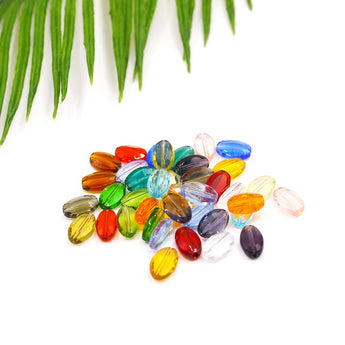 Imitation Austrian Glass Bead Set in Rainbow Rain