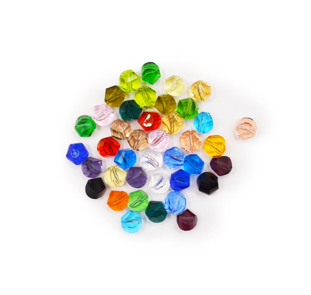 Imitation Austrian Glass Bead Set in Pieces of a Rainbow