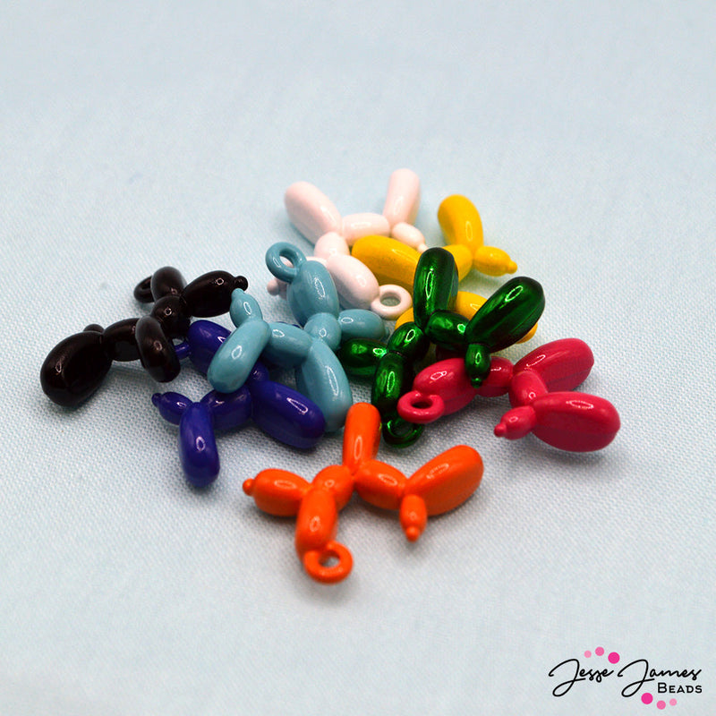 Balloon Dog Charm Set