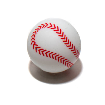 Baseball Silicone Focal Bead