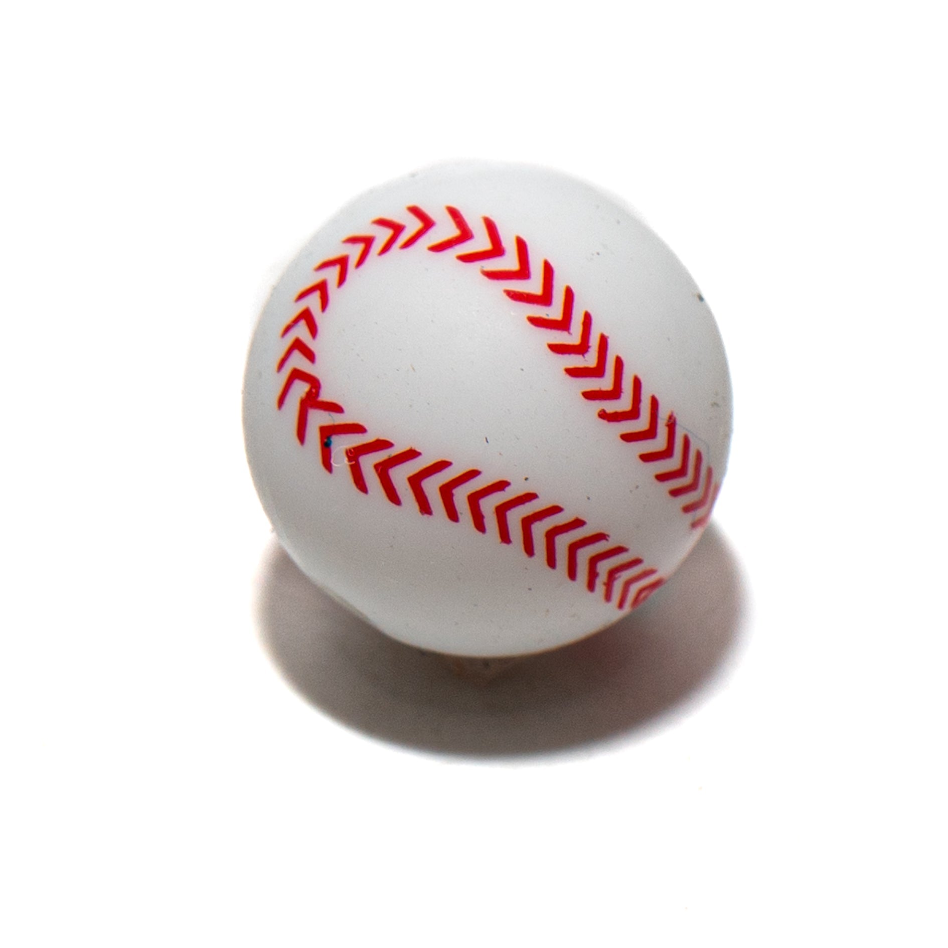 Baseball Silicone Focal Bead
