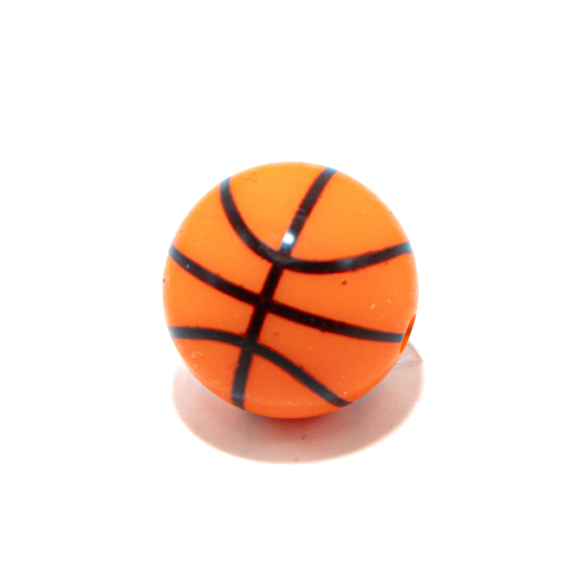 Basketball Silicone Focal Bead