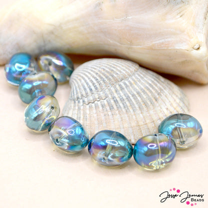 Bead Set in Blue Jellyfish