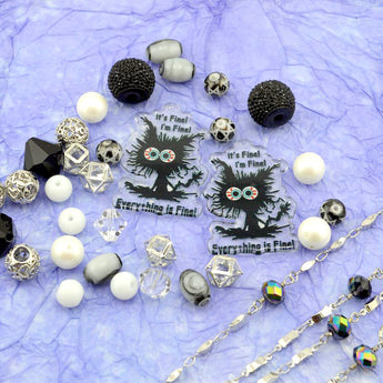 Bead Mix & Chain Duo in Everything Is Fine Black Cat