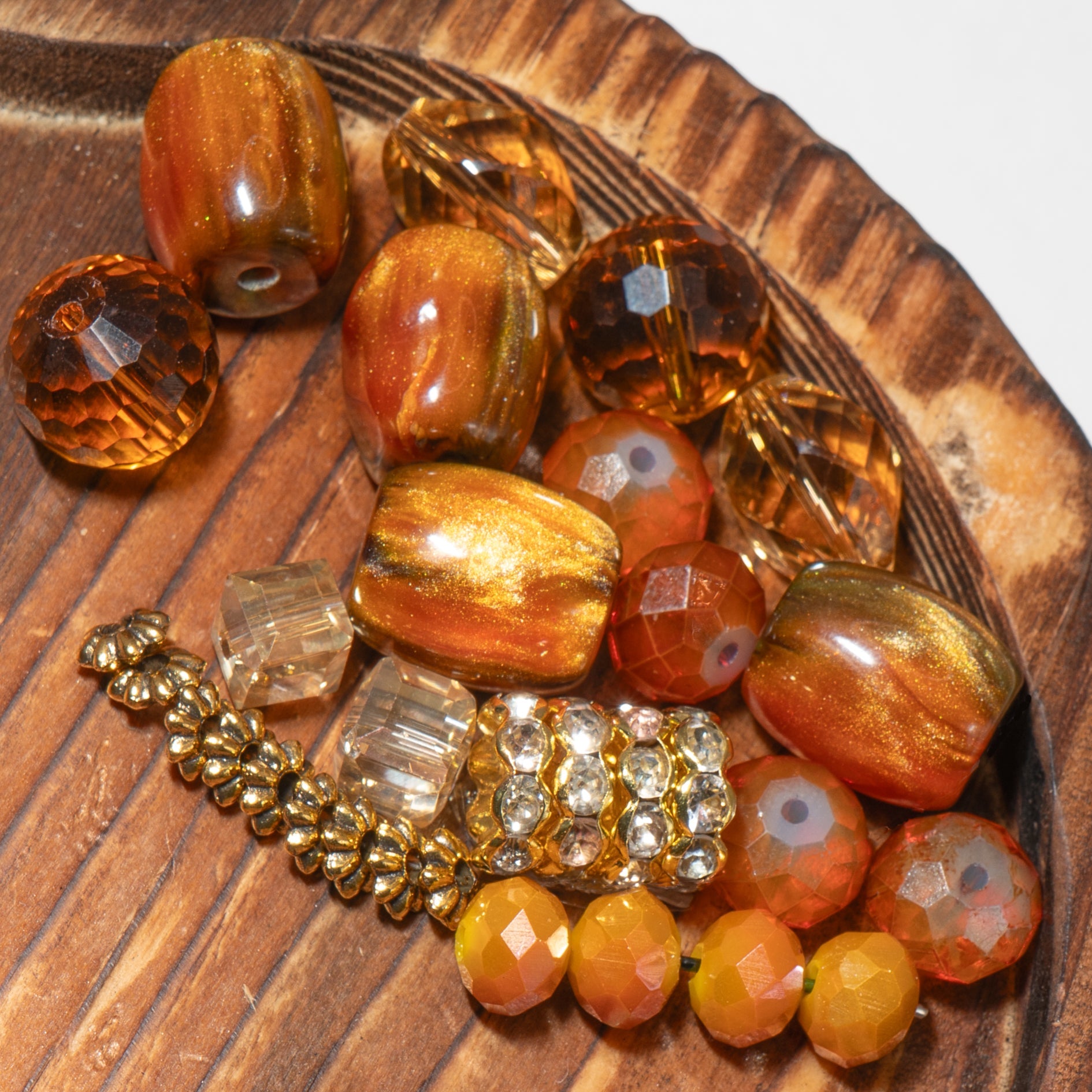Bead Mix in Burnt Umber
