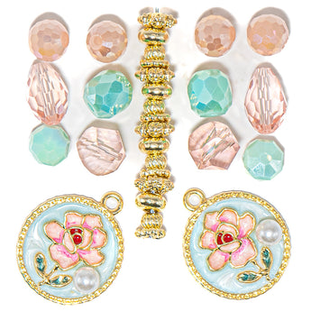 Mini Bead Mix in Pastel Garden Escape