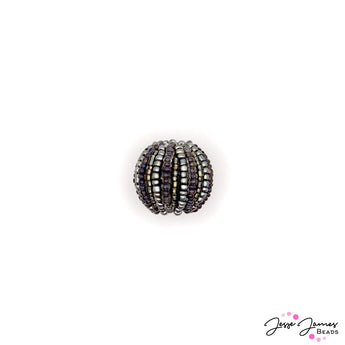 Bead Pair in Silver Bells