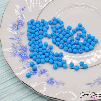 Glass Bead Set in Blue Crab
