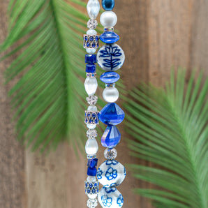 Bead Strand Duo in Atlantic Blues
