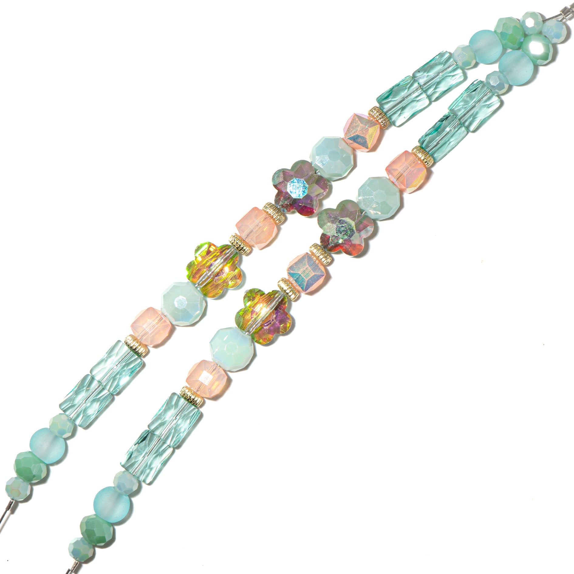 Bead Strand Duo in Coastal Drama