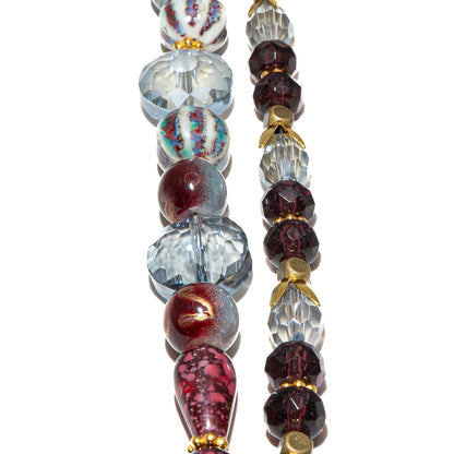 Bead Strand Duo in Cranberry Season