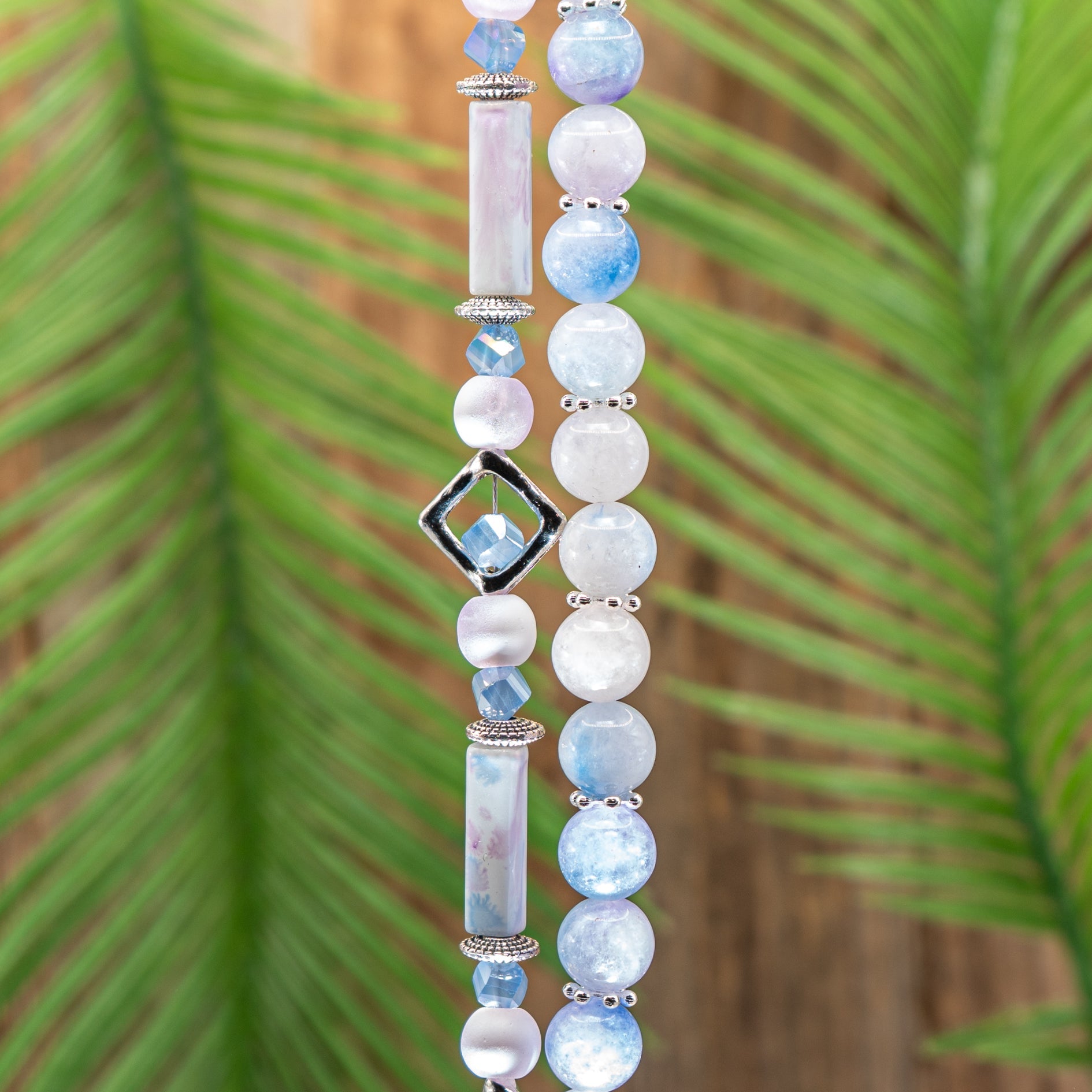 Bead Strand Duo in Dreamscape Periwinkle