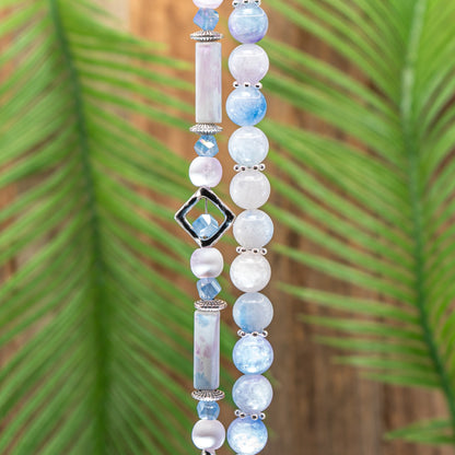 Bead Strand Duo in Dreamscape Periwinkle