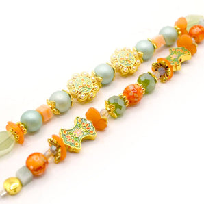 Bead Strand Duo in Fall Bouquet
