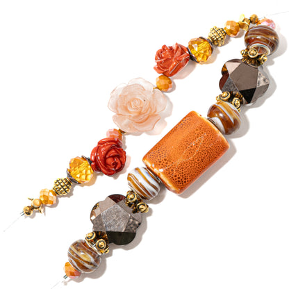 Bead Strand Duo in Fall Festival