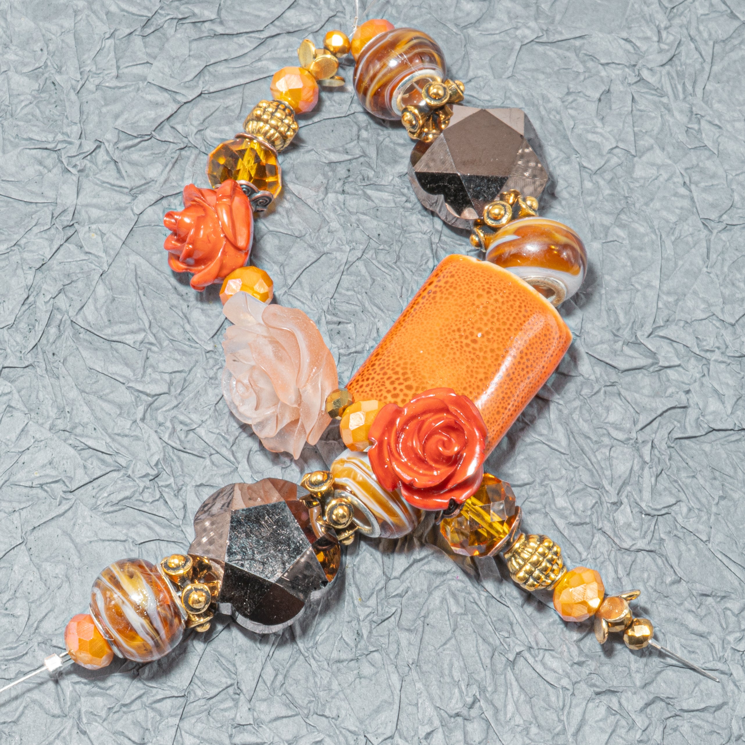 Bead Strand Duo in Fall Festival