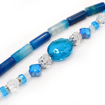 Bead Strand Duo in Glacier Blue