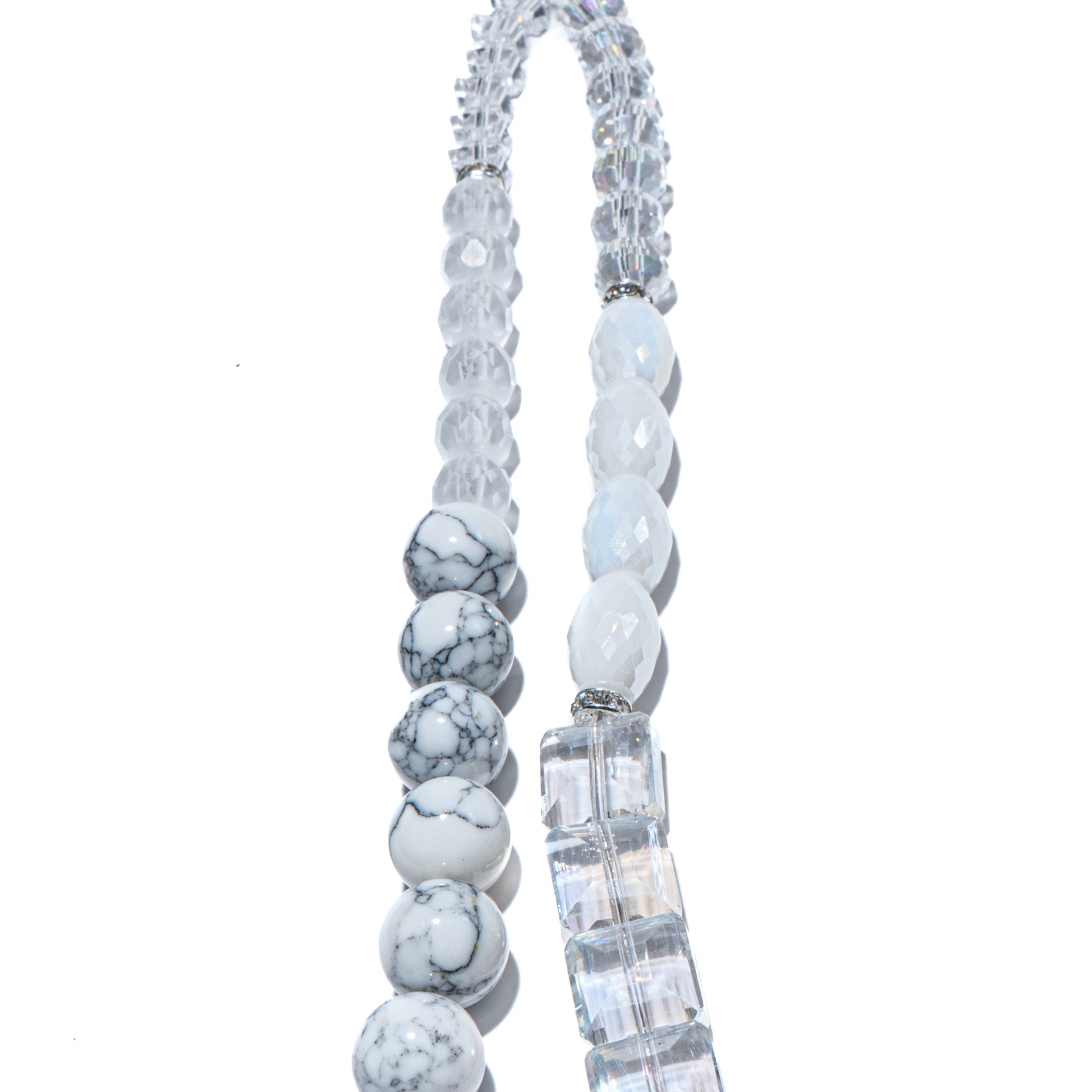 Bead Strand Duo in Grey Ghost