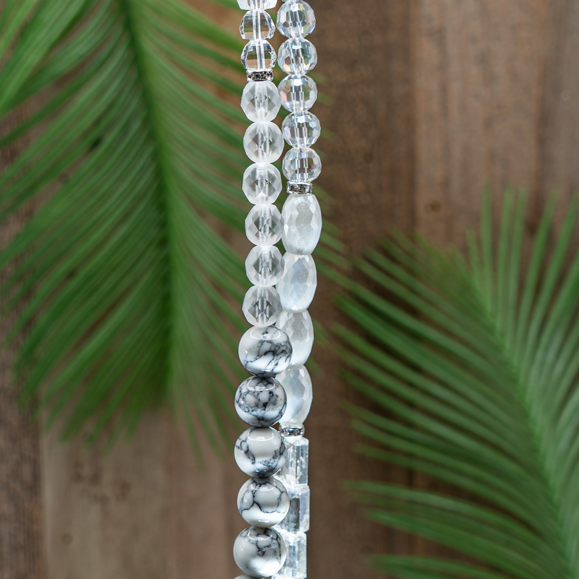 Bead Strand Duo in Grey Ghost
