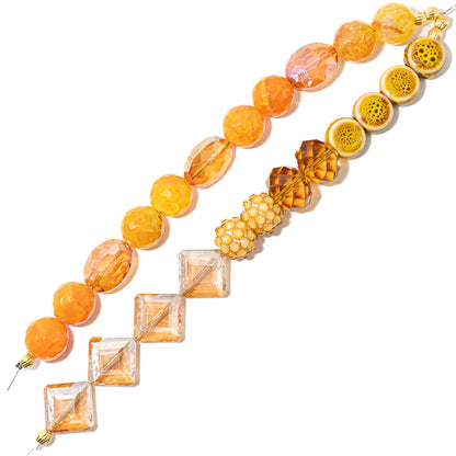 Bead Strand Duo in Harvest Gold