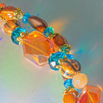 Bead Strand Duo in Lava Plumes