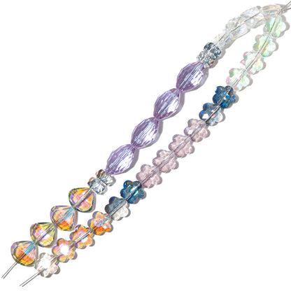 Bead Strand Duo in Lavender Plumes