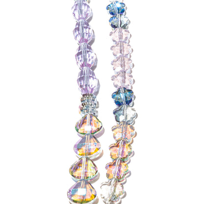 Bead Strand Duo in Lavender Plumes