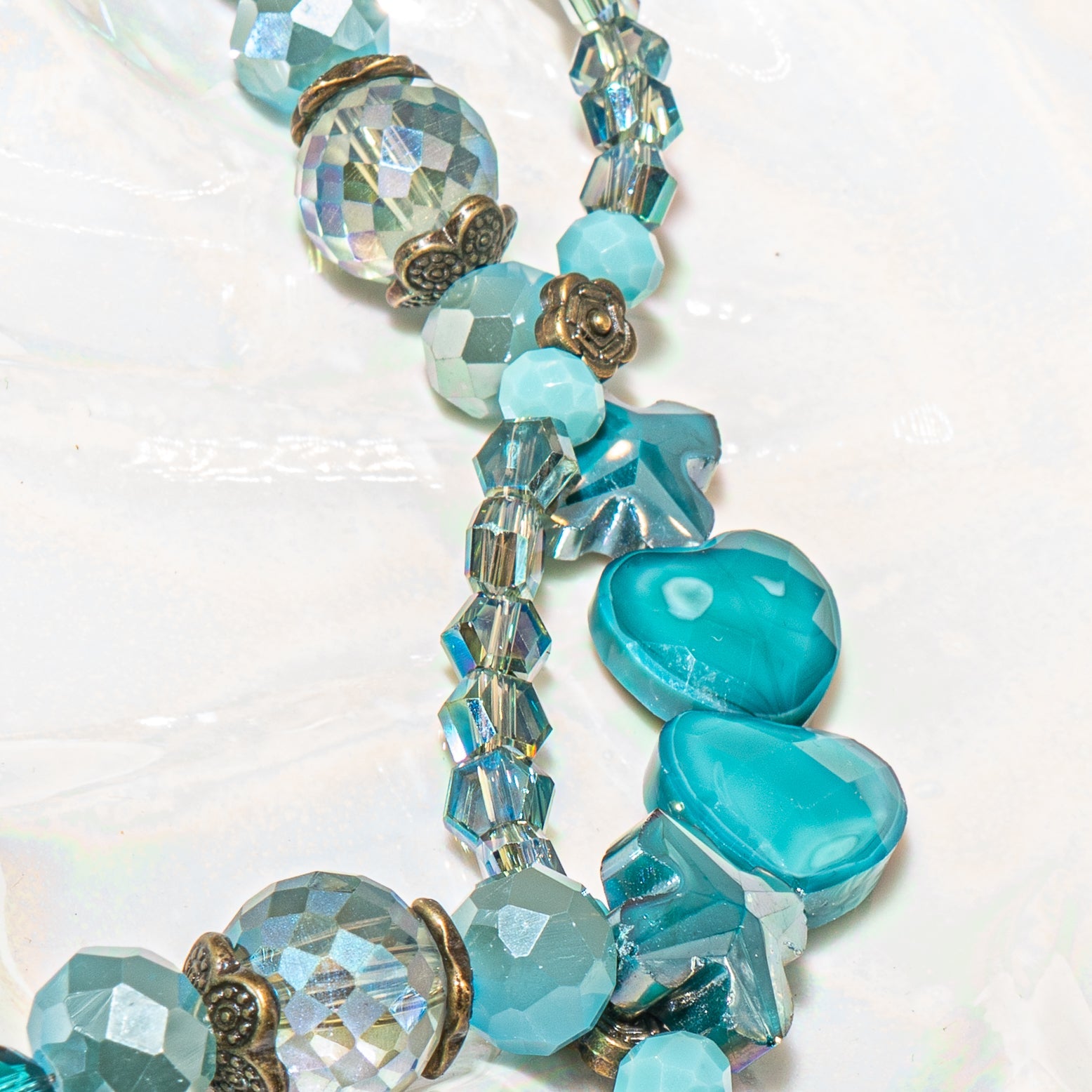 Bead Strand Duo in Love Lake Teal