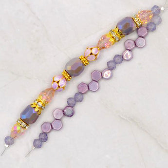 Bead Strand Duo in Lush Garden Lavender