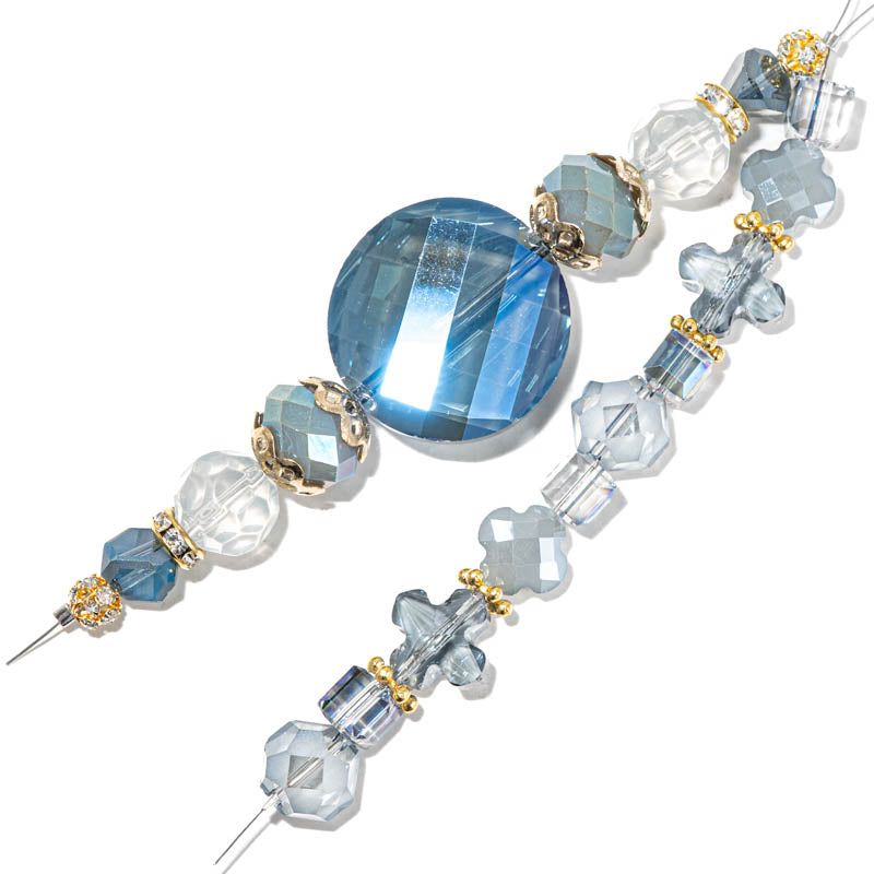 Bead Strand Duo in Ocean Eyes