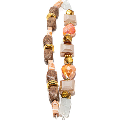 Bead Strand Duo in Pumpkin Spice Latte