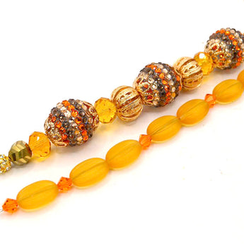 Bead Strand Duo in Pumpkin Spice
