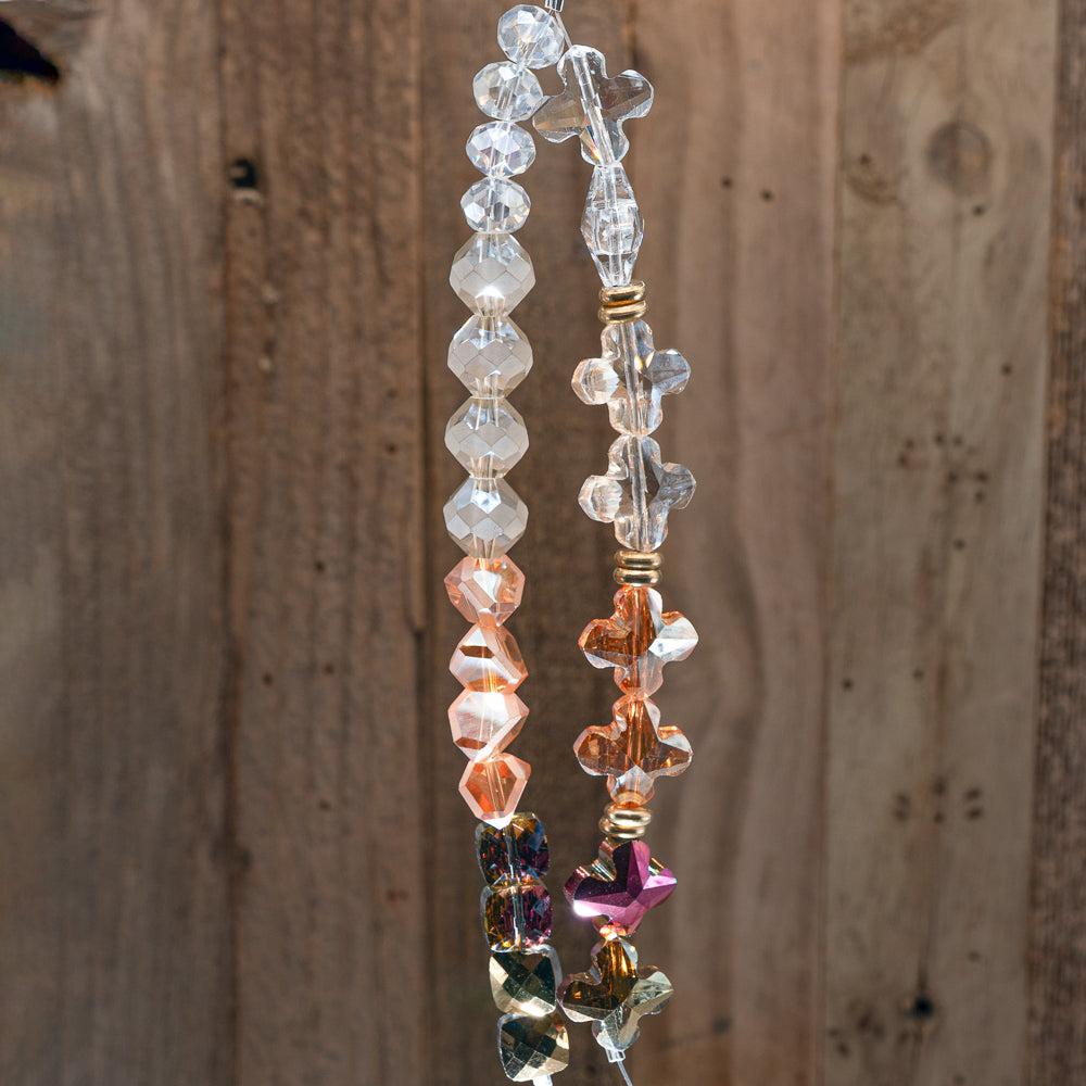 Bead Strand Duo in Root Beer Float