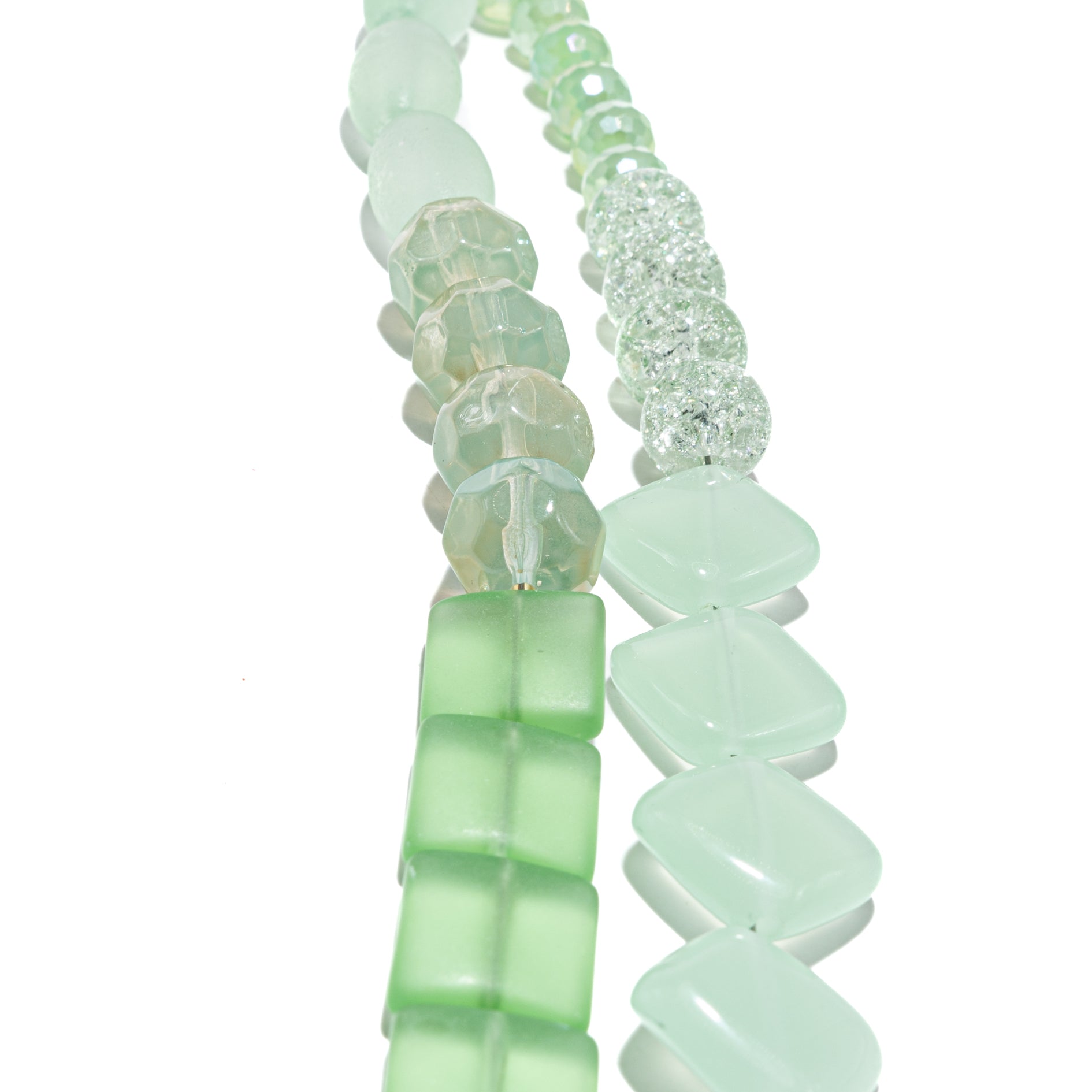 Bead Strand Duo in Seaside Glass